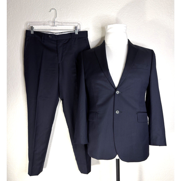 Ermenegildo Zegna Tuxedo Slim Mens 38S Wool Silk Italy...